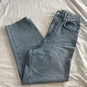 Agolde balloon jeans with raw hem